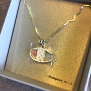 Champion x king ice necklace